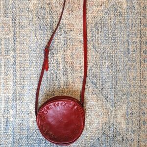 Handmade Leather Crossbody - Red (NEW)